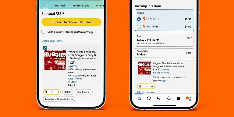 Amazon lancia le consegne in 1 ora negli USA: ecco quanto costano - consegne Amazon 1 ora