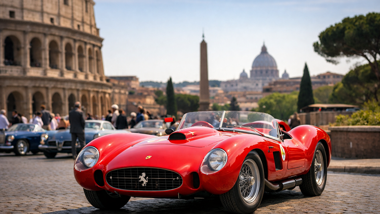 Anantara Concorso Roma: 70 auto d'epoca rarissime invadono la Capitale