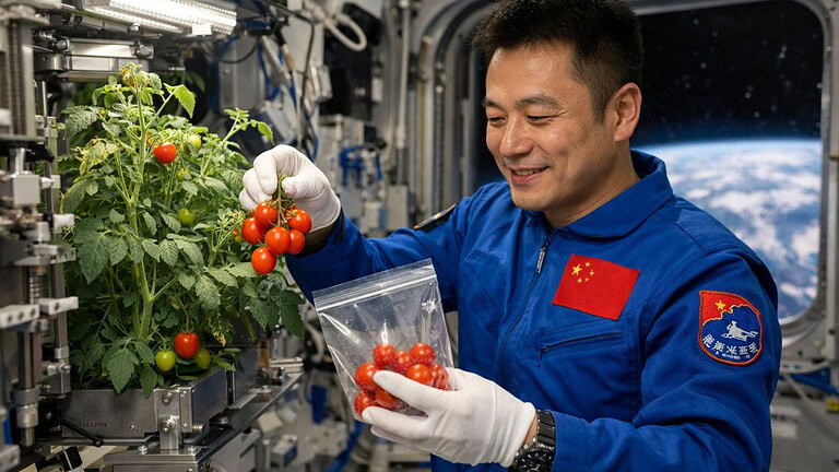 Pomodori spaziali coltivati in orbita sulla stazione Tiangong
