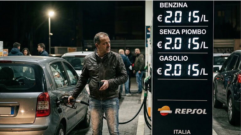 Prezzi carburanti: il gasolio sfonda i 2 euro al litro in Italia