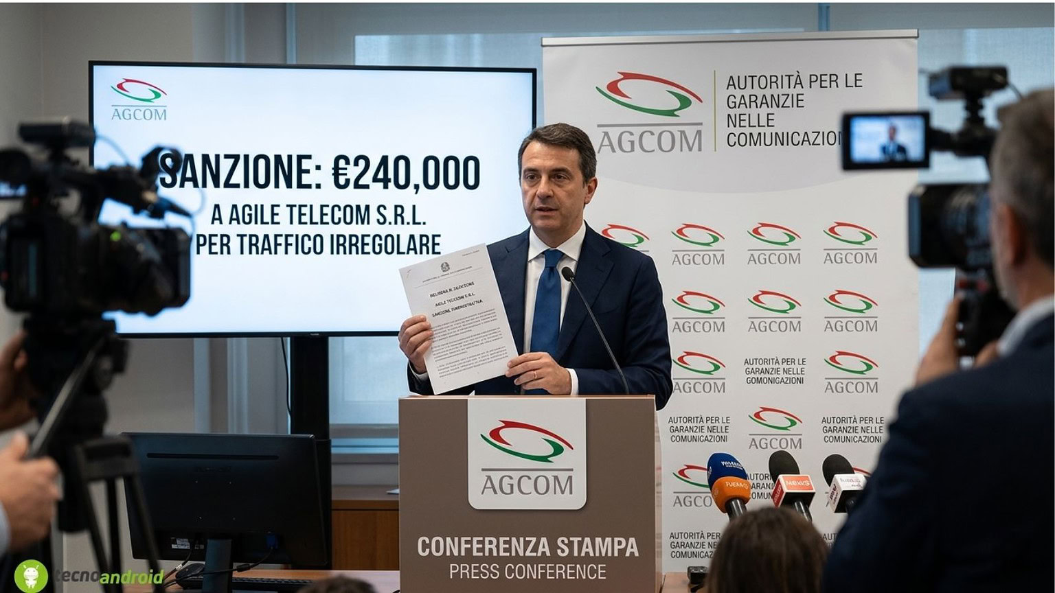 Agcom sanziona Agile Telecom: multa da 240mila euro per traffico irregolare