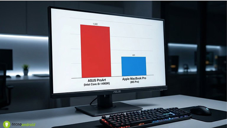 ASUS vs Apple M5: il benchmark che ha fatto infuriare tutti