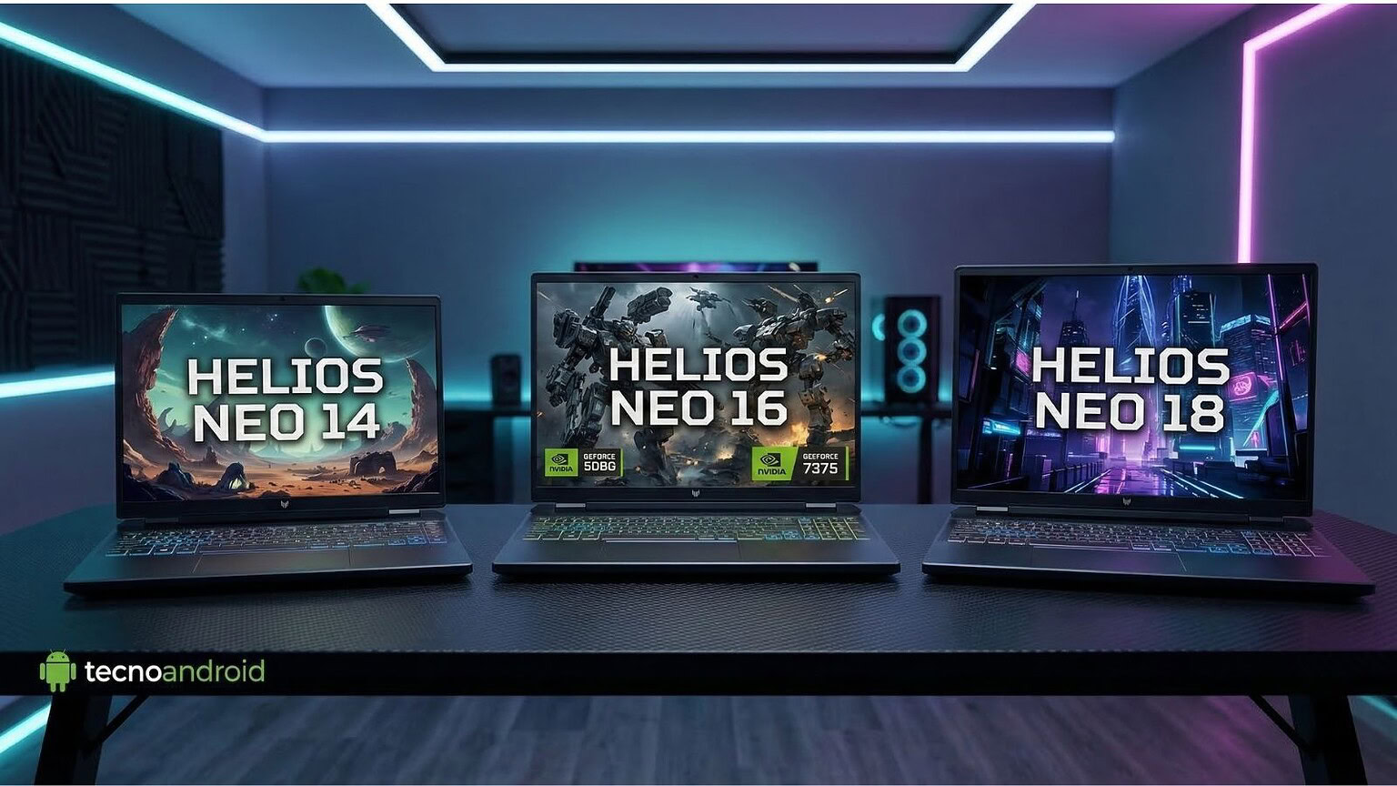 Acer Predator Helios Neo: tre nuovi notebook gaming con RTX 5080