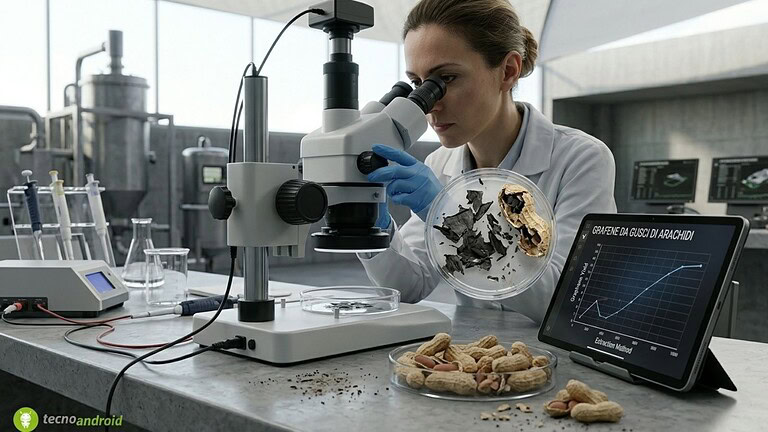 Grafene dai gusci di arachidi: la scoperta che cambia tutto