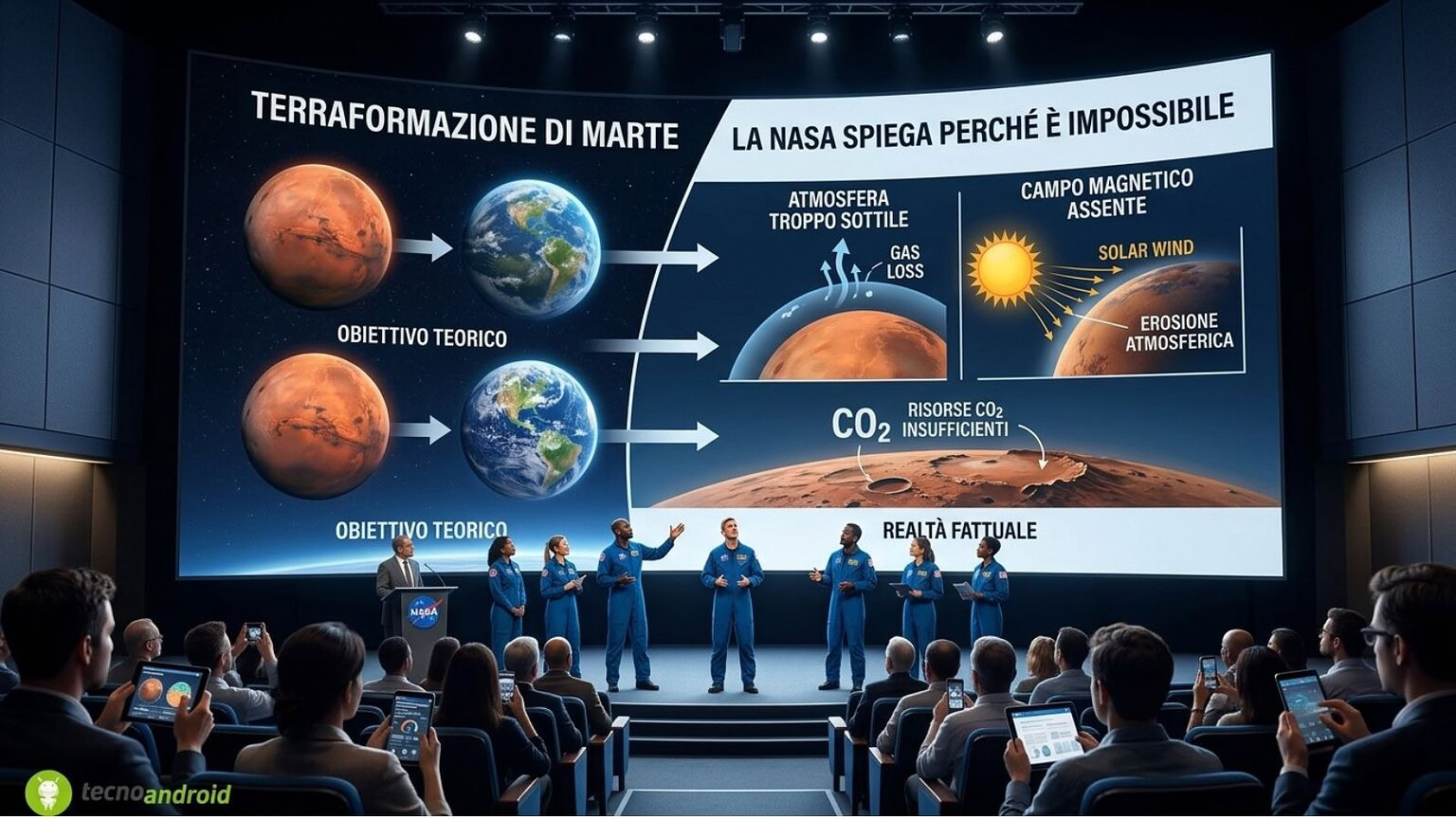 Terraformazione di Marte: la NASA spiega perché è impossibile