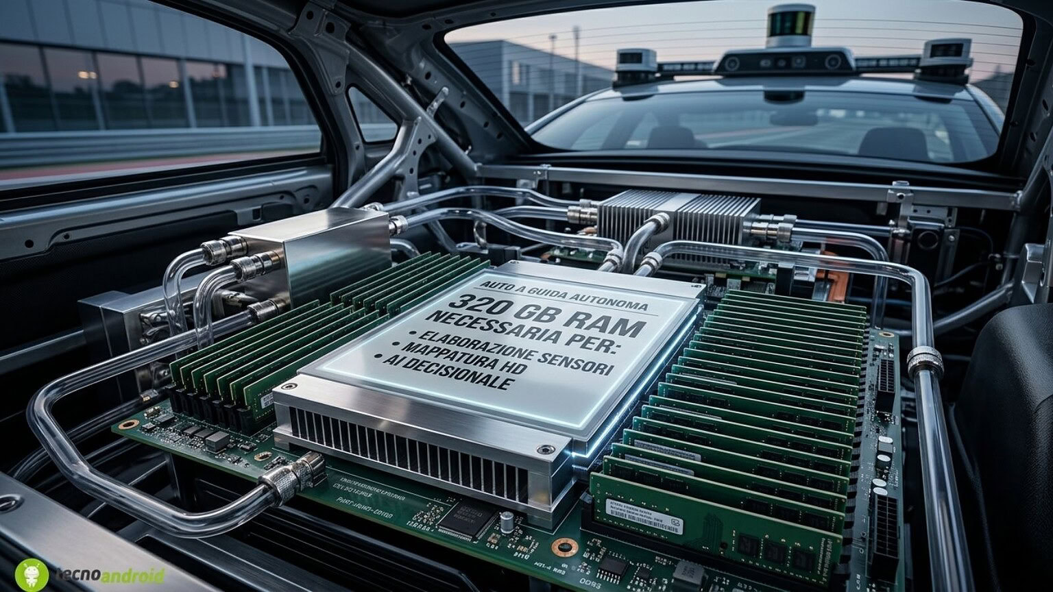 Auto a guida autonoma: serviranno oltre 300 GB di RAM, ecco perché