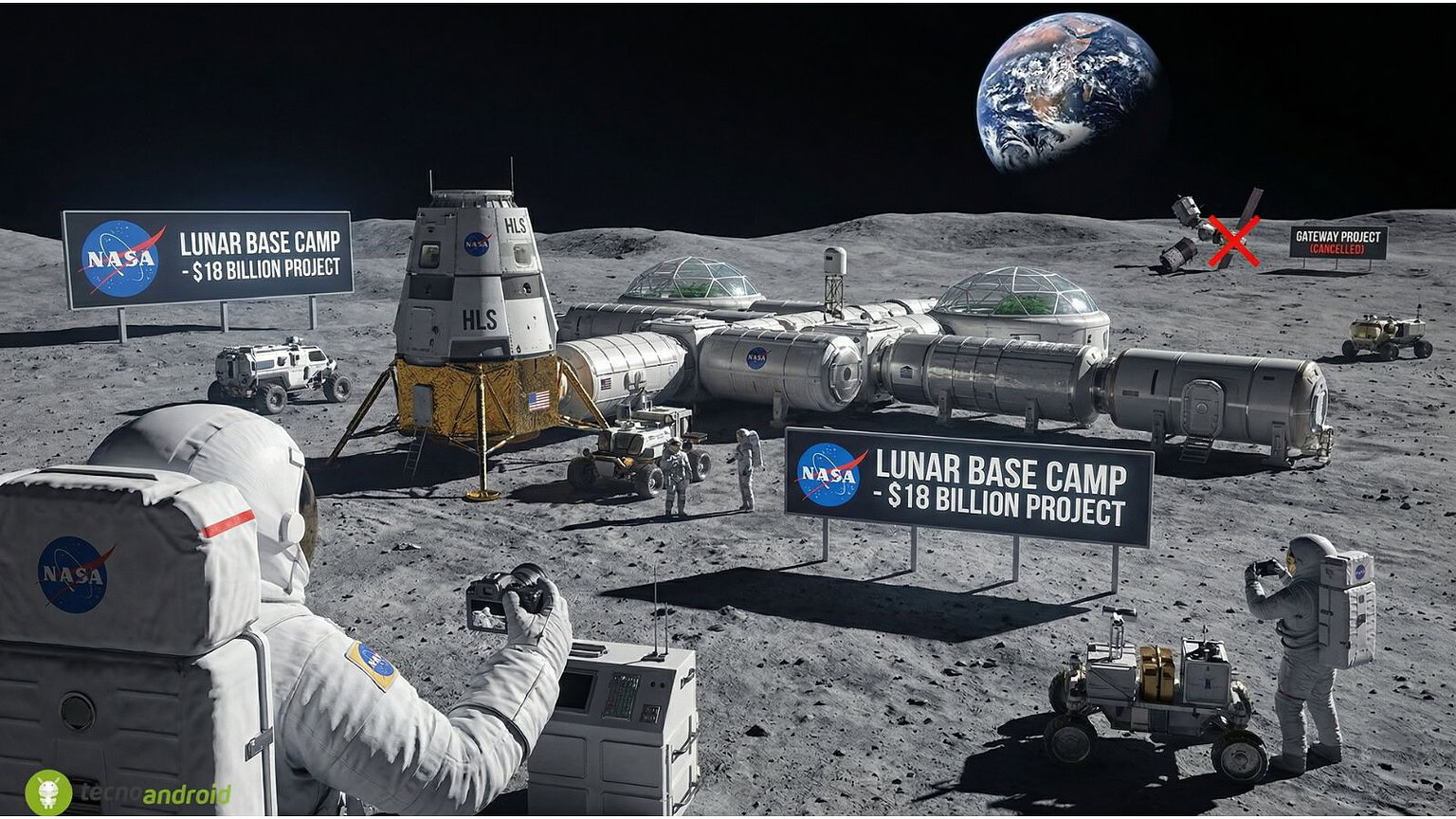 NASA: base lunare da 18 miliardi, addio al progetto Gateway