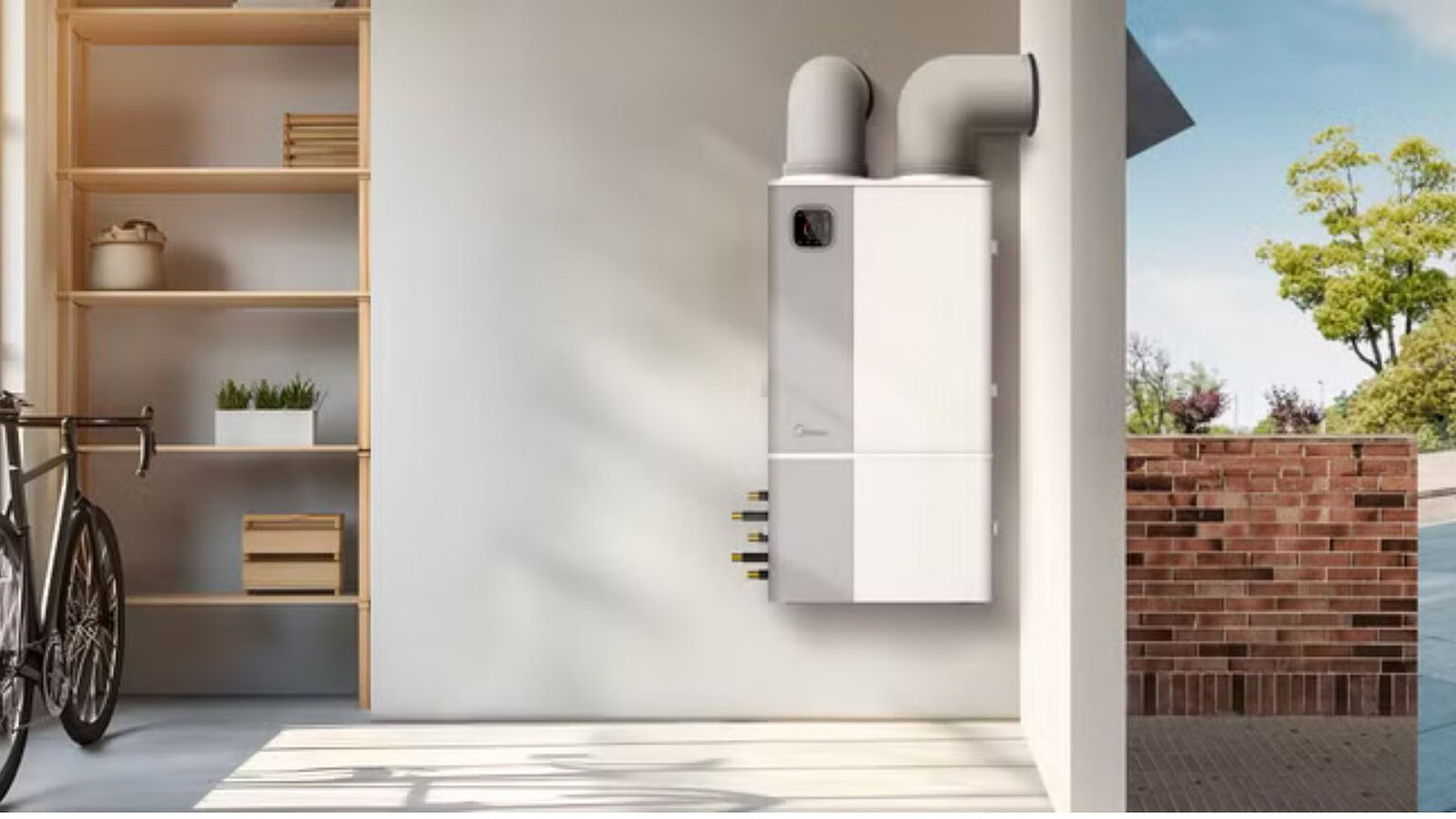 Midea H-Pack: la pompa di calore che si installa tutta dentro casa