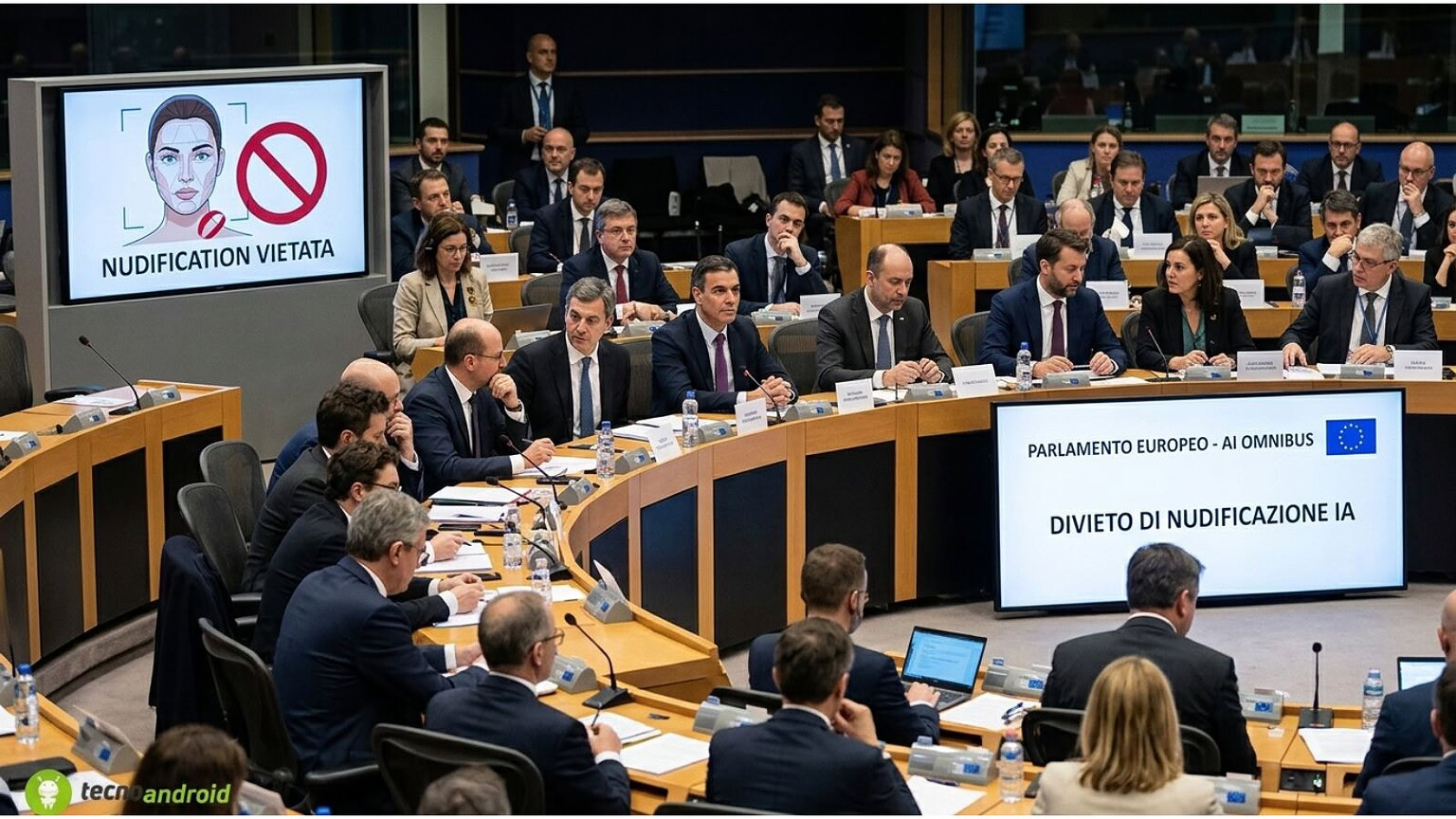 AI Omnibus: il Parlamento europeo vieta la nudificazione con l'IA