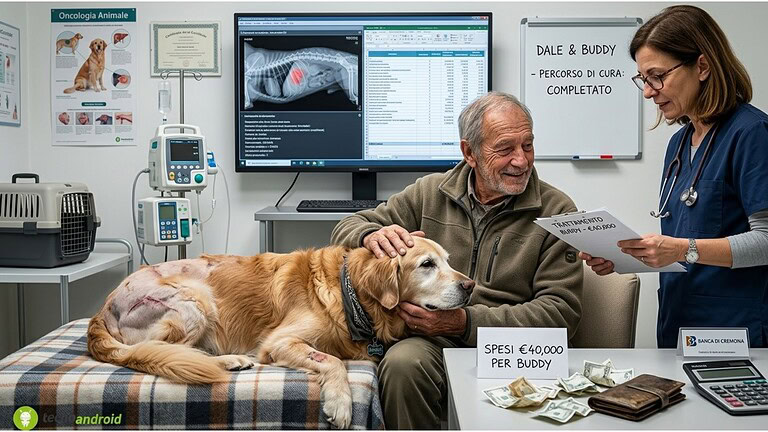 Spende 40.000€ per salvare il suo cane dal cancro: la storia di Dale