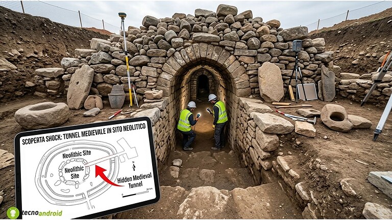 Tunnel medievale nascosto in un sito neolitico: la scoperta shock