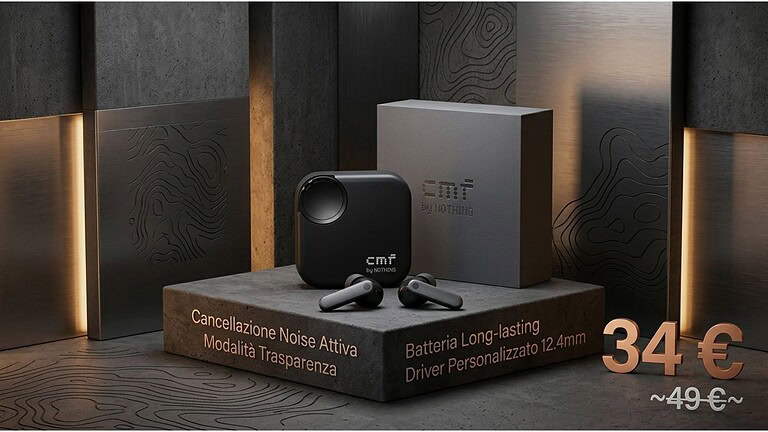 CMF Buds 2 a soli 34€ su Amazon: un'offerta da non farsi scappare