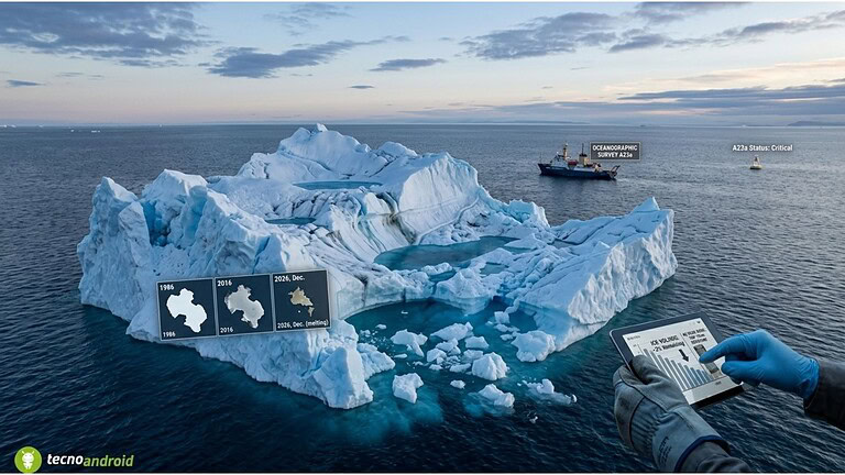 Iceberg A23a, il colosso antartico sta per scomparire dopo 40 anni