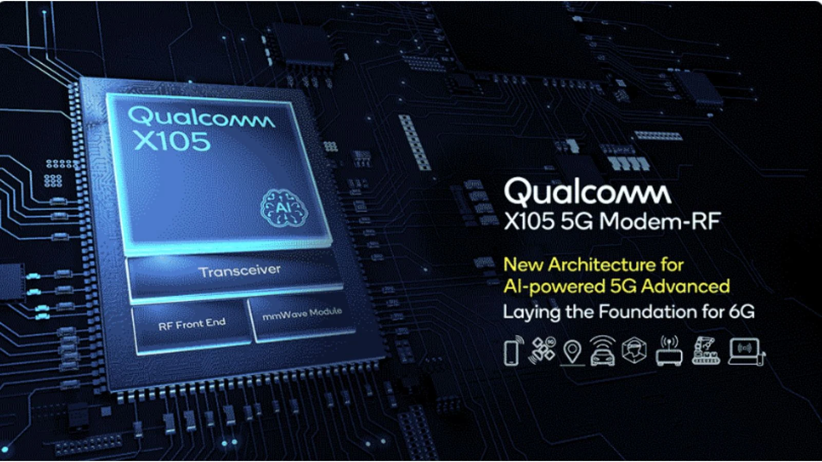 Qualcomm X105 al MWC 2026: primo modem R19 pronto per il 6G