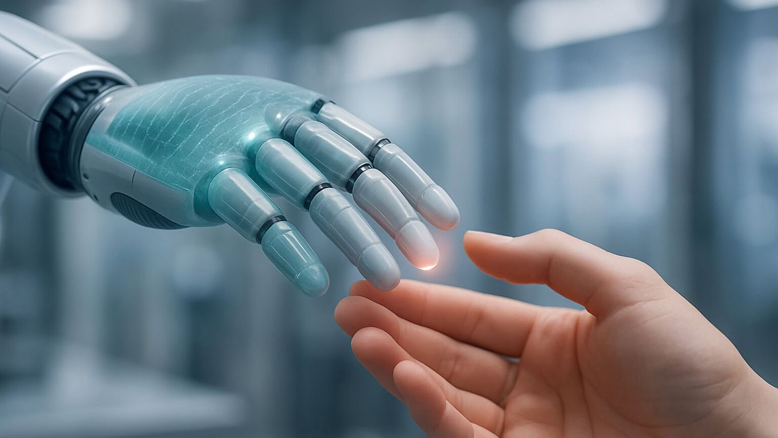 Pelle elettronica: il sensore che dà ai robot vista e tatto insieme