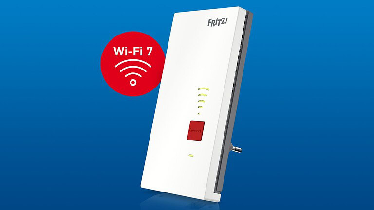 FRITZ!Repeater 2700: Wi-Fi 7 fino a 6,5 Gbit/s direttamente dalla presa
