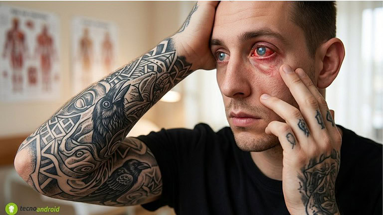 Tatuaggi e uveite: la rara infiammazione agli occhi che può causare cecità