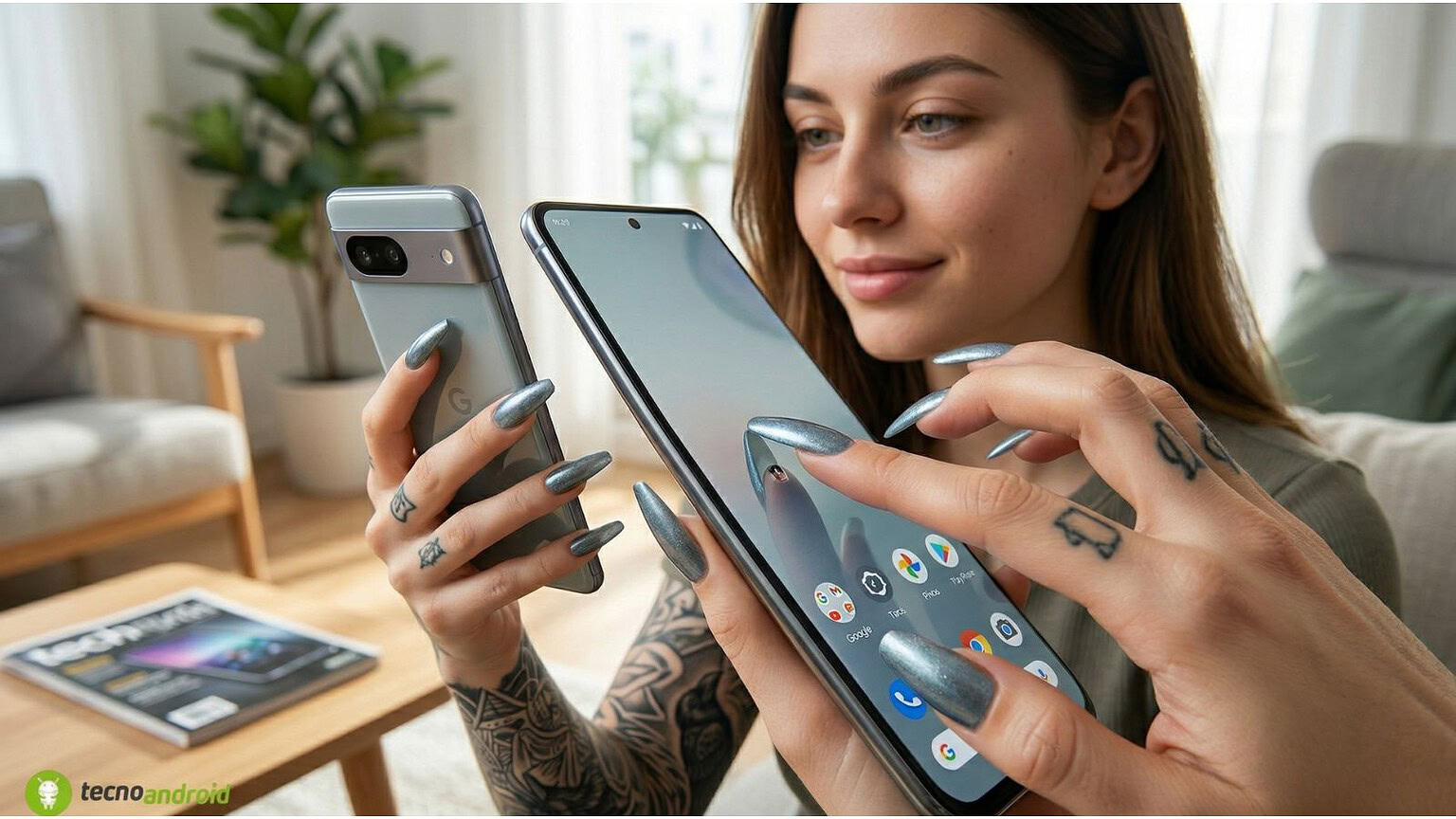 Smalto conduttivo per touchscreen: usare lo smartphone con le unghie lunghe