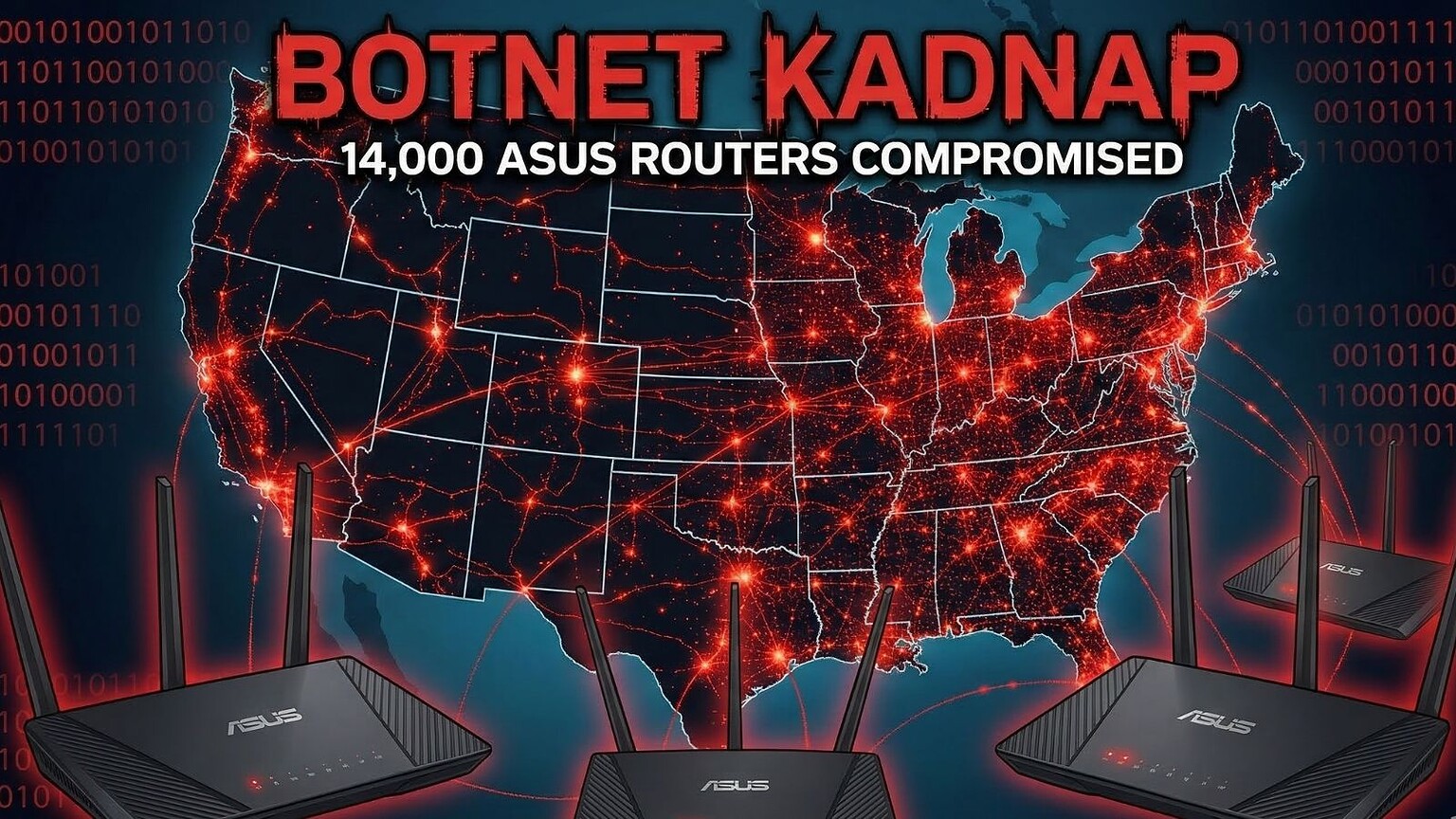 Botnet KadNap: 14 mila router Asus compromessi negli Stati Uniti