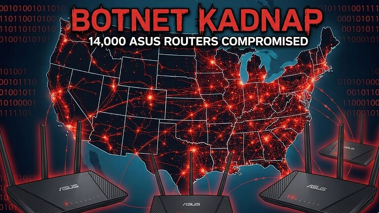 Botnet KadNap: 14 mila router Asus compromessi negli Stati Uniti