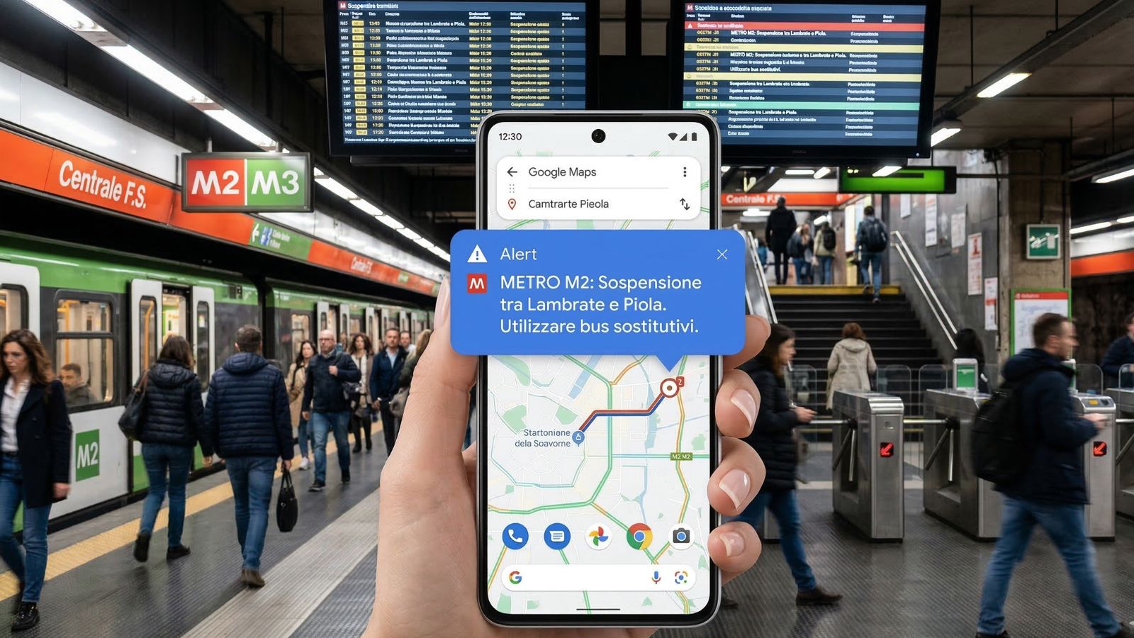 Google Pixel: avvisi in tempo reale per chi viaggia in treno o metro