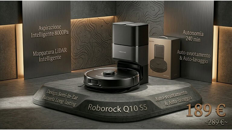 Roborock Q10 S5 al minimo storico su Amazon: prezzo mai visto prima