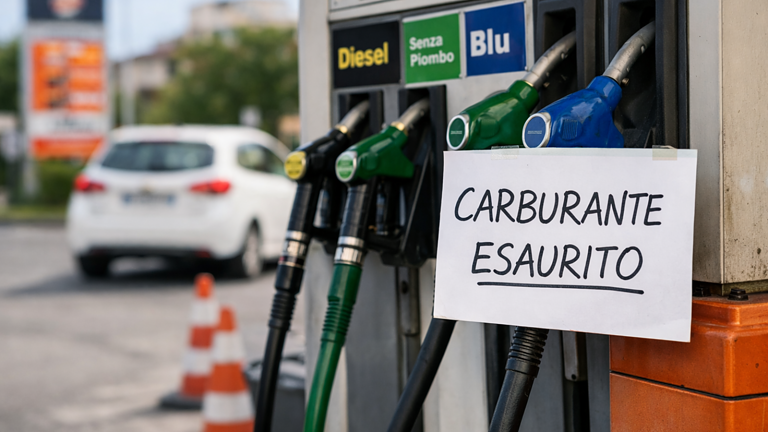 Carburante esaurito in Italia: ecco perché i distributori restano a secco