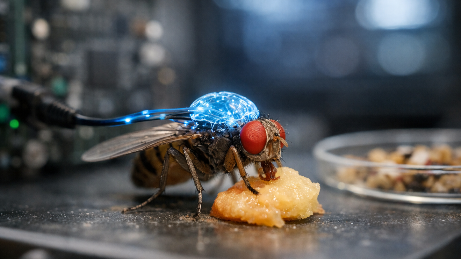 Cervello digitale di una mosca cammina e mangia da solo: nessuno lo ha programmato - cervello digitale mosca
