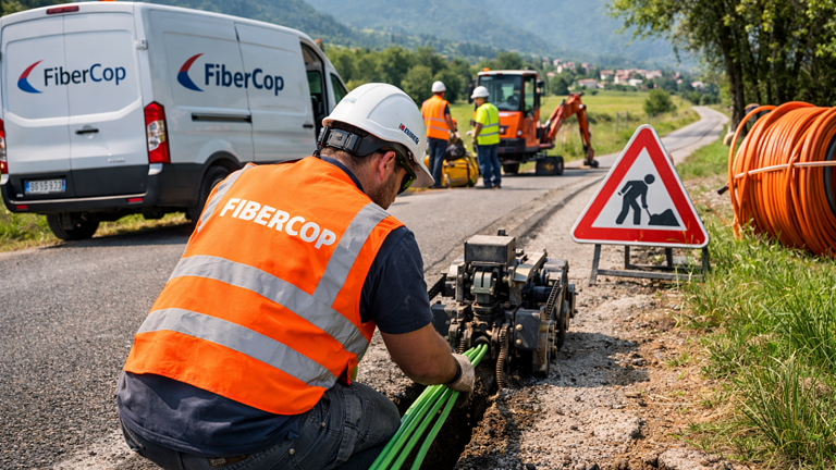 FiberCop e UPI insieme: fibra ottica a basso impatto sulle strade provinciali - FiberCop UPI fibra ottica