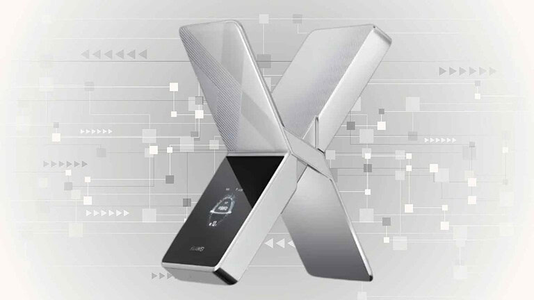 Huawei Mobile WiFi X è un modem portatile dal design a X con 16 antenne, 5,3 Gbps, batteria da 12.000 mAh e 24 ore di autonomia.