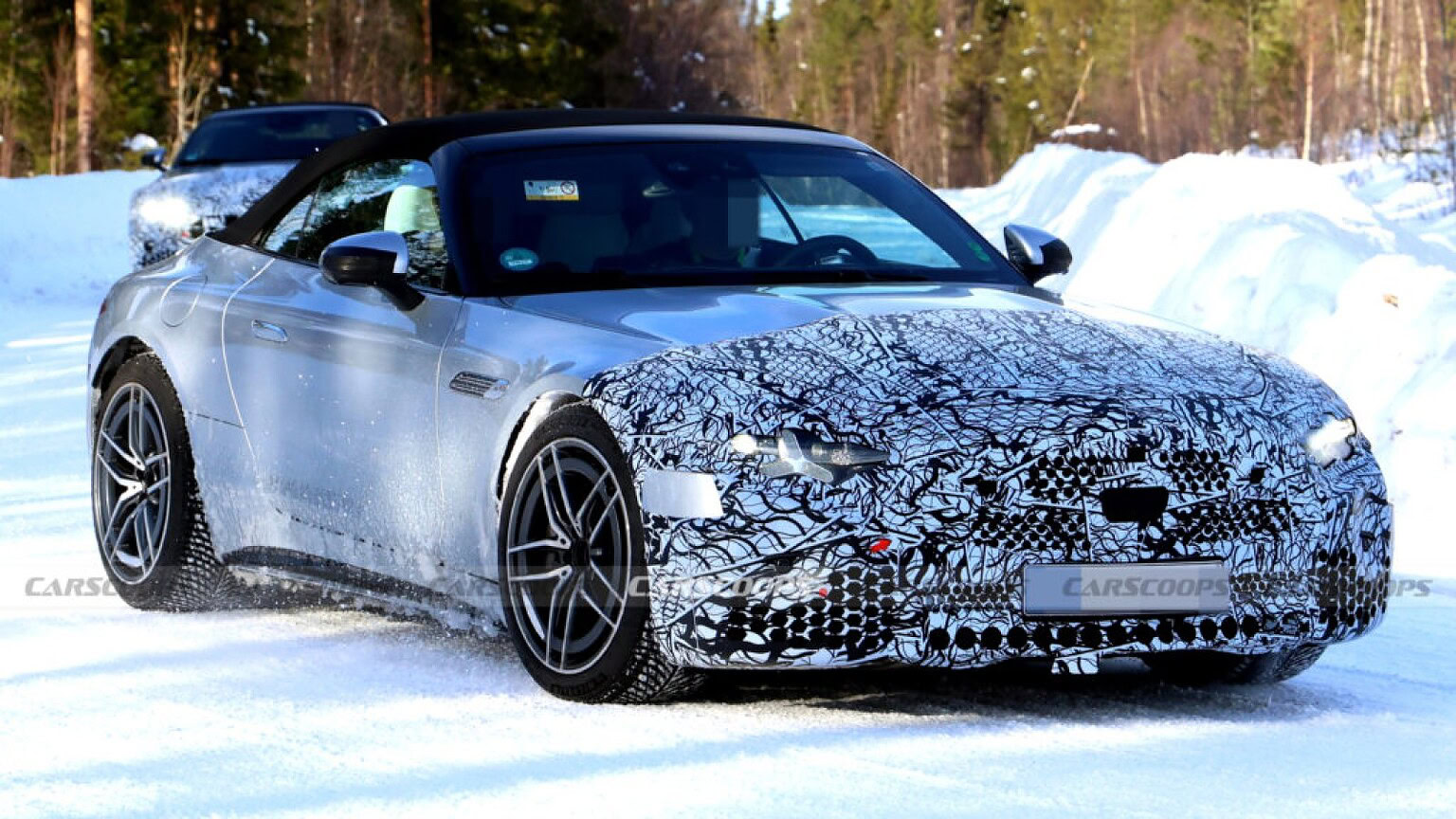 Mercedes SL: il restyling è vicino, ecco le prime foto spia - Mercedes SL restyling