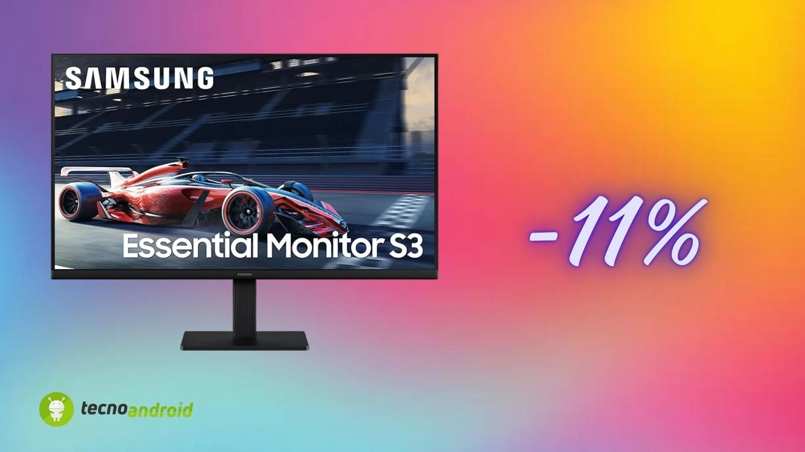 Monitor Samsung Flat 27” imperdibile su Amazon: produttività e comfort a 115€