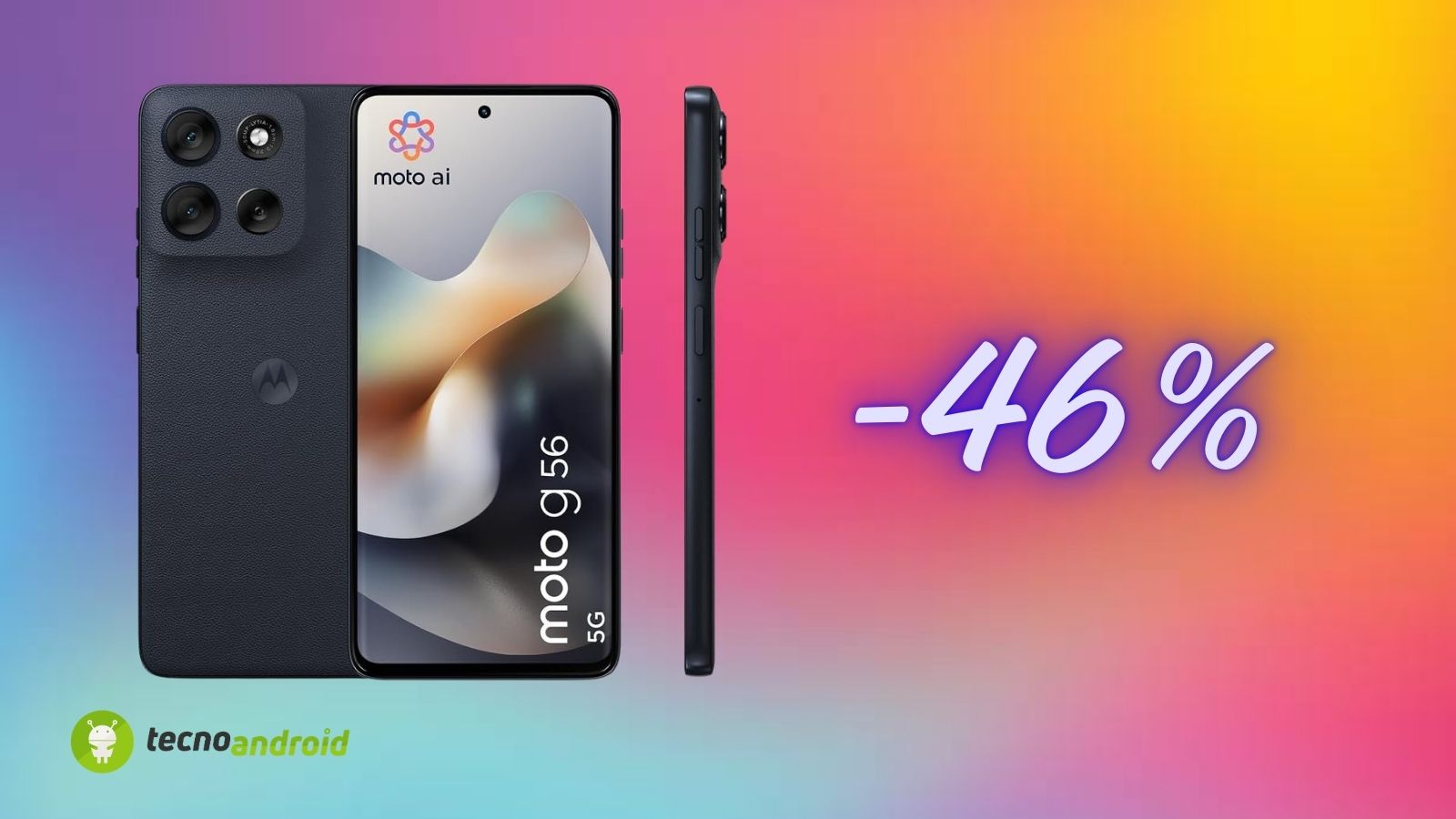Motorola moto g56 5G mai visto a questo prezzo: scontato del 46% su Amazon