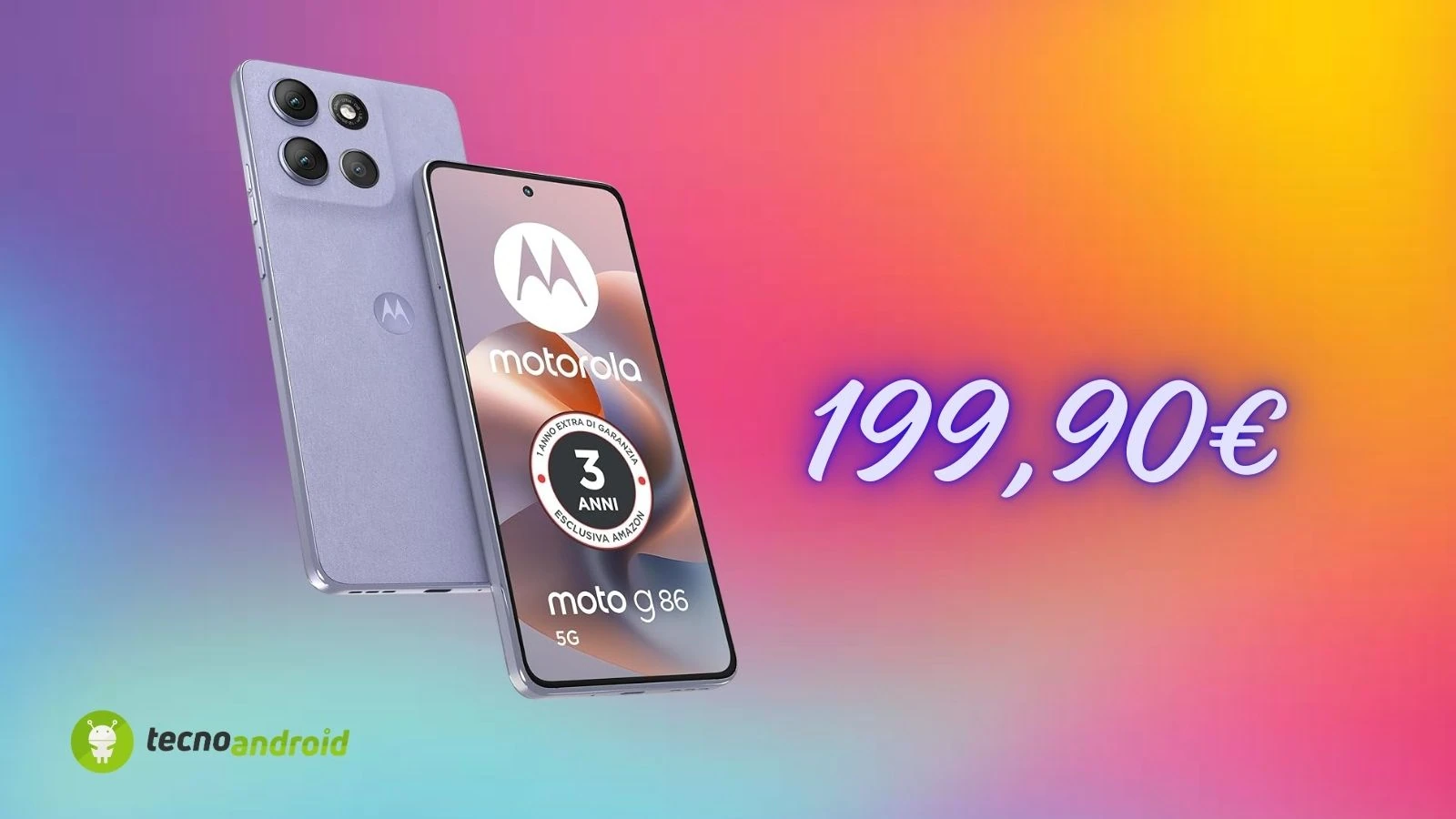 Motorola moto g86 imperdibile: su Amazon costa meno di 200€