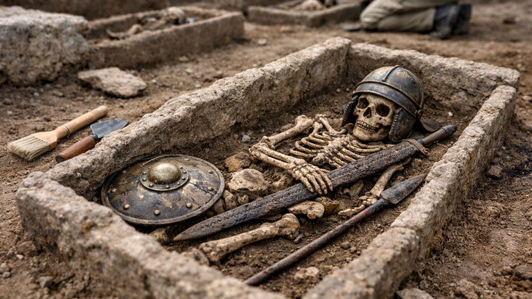 Pontecagnano, 34 tombe preromane: la scoperta sui due bambini guerrieri - tombe preromane Pontecagnano