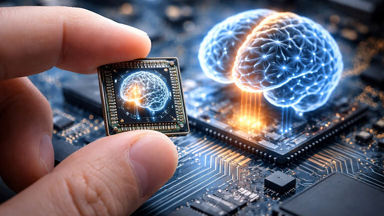 Chip ispirato al cervello taglia i consumi dell'IA di 2000 volte