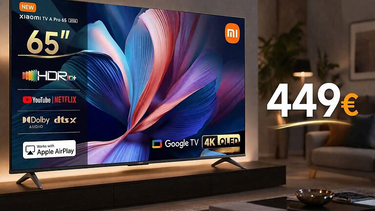 Xiaomi TV A Pro QLED 65 pollici 4K a 449€ su Amazon: è un prezzo assurdo