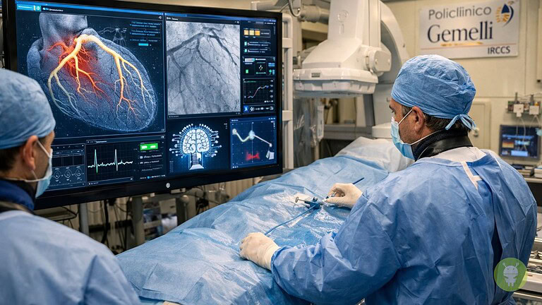 Intelligenza artificiale: al Gemelli la prima angioplastica guidata da AI in Italia