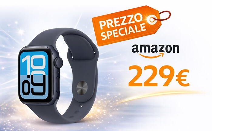 Apple Watch SE 3 GPS su Amazon a prezzo bomba, costa meno di 230€