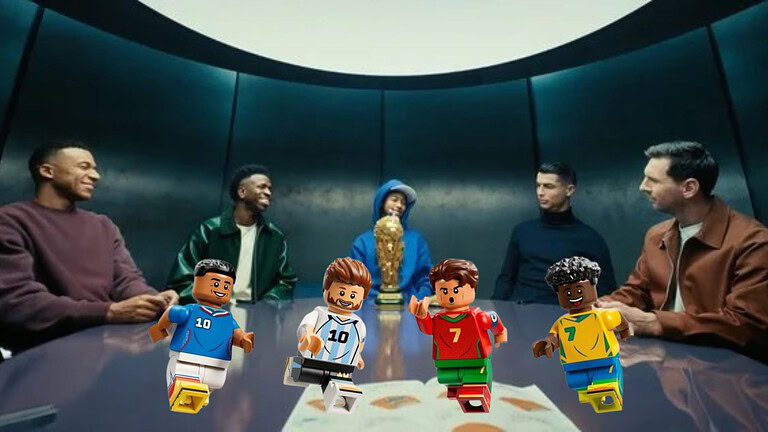 LEGO: Messi, Ronaldo, Mbappé e Vini Jr. nei nuovi set per i Mondiali