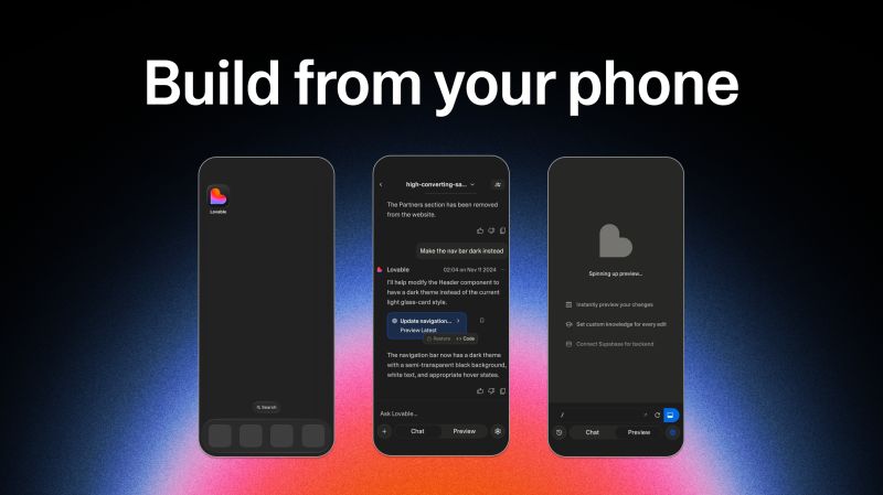 Lovable, l'app arriva su smartphone: il vibe coding su Android e iOS_1