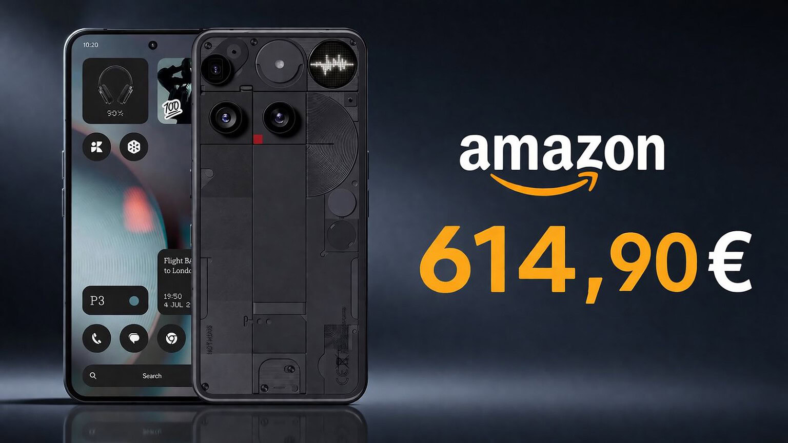 Nothing Phone (3) crolla di prezzo su Amazon: sconto mai visto