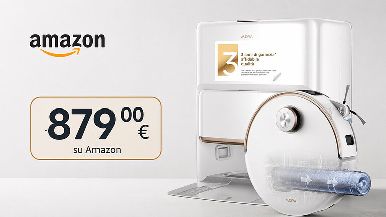 Mova Z60 Ultra scontato di 520€ su Amazon e regala un altro aspirapolvere