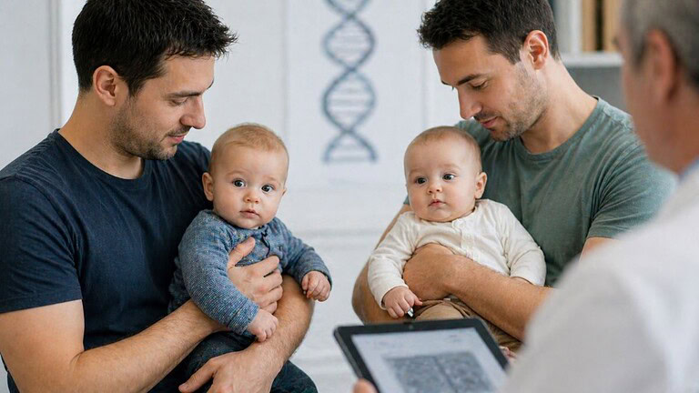 Gemelli di padri diversi: il caso clinico che sfida la genetica