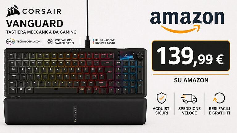 Corsair Vanguard 96 al minimo storico su Amazon: un affare da non perdere