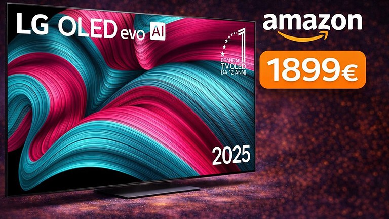 LG OLED evo AI C5 da 77" al minimo su Amazon: lo sconto è di 320 euro