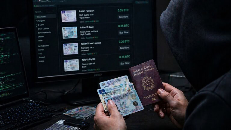 Dark web, i documenti italiani sono i più costosi al mondo