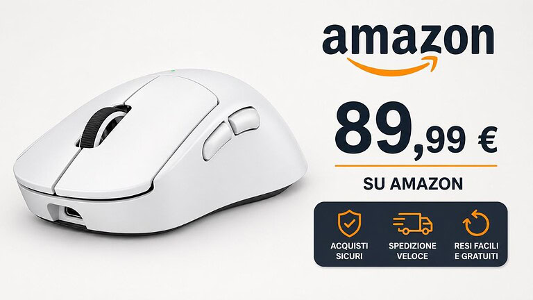 Logitech G PRO X SUPERLIGHT 2 DEX: il mouse al 50% su Amazon