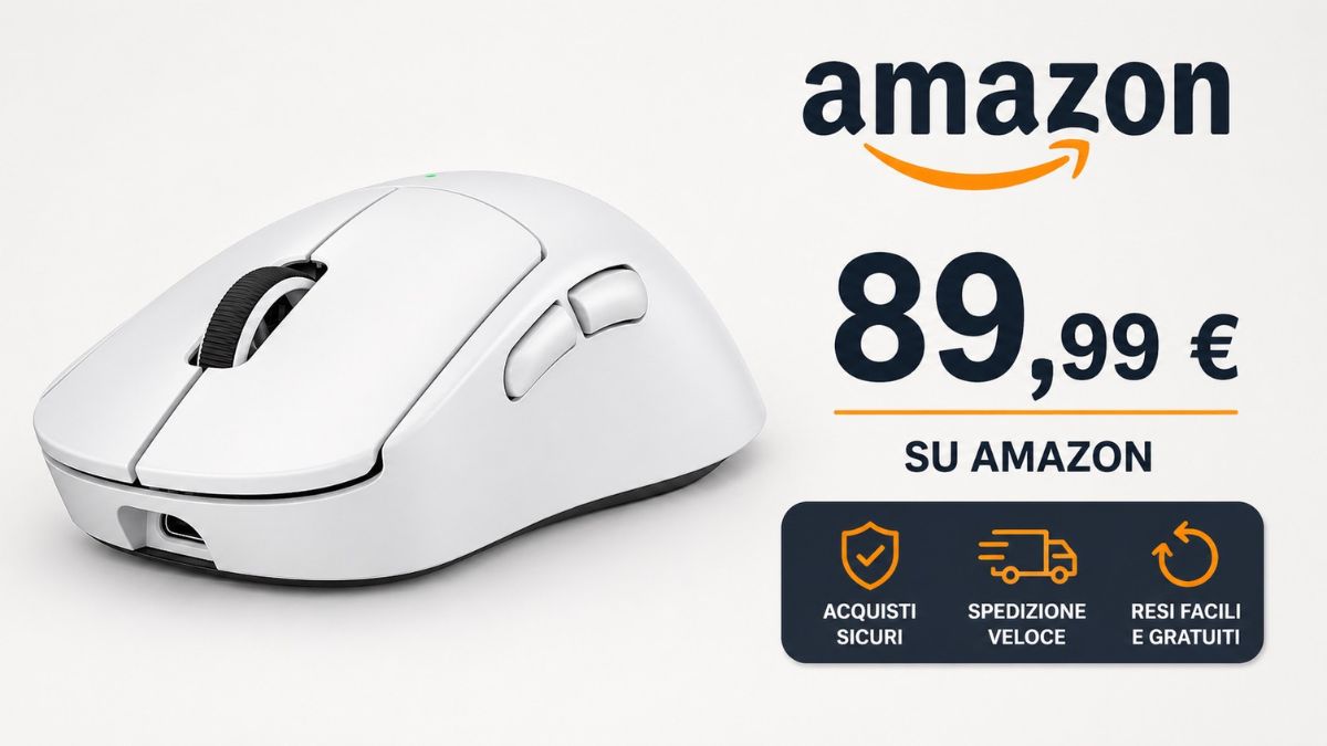 Logitech G PRO X SUPERLIGHT 2 DEX: il mouse al 50% su Amazon