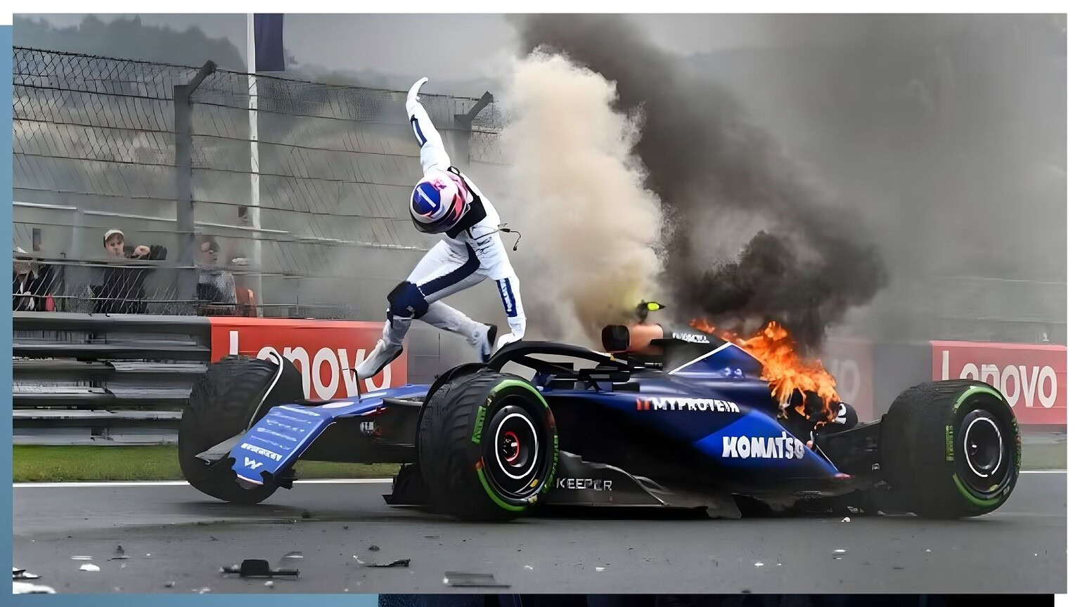 incendi Formula 1